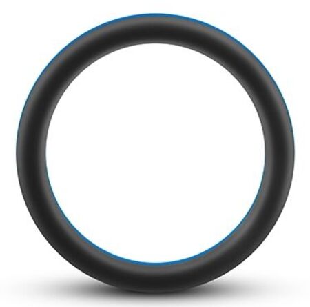 Черно-синее эрекционное кольцо Silicone Go Pro Cock Ring